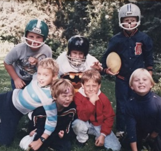 Group of friends growing up
